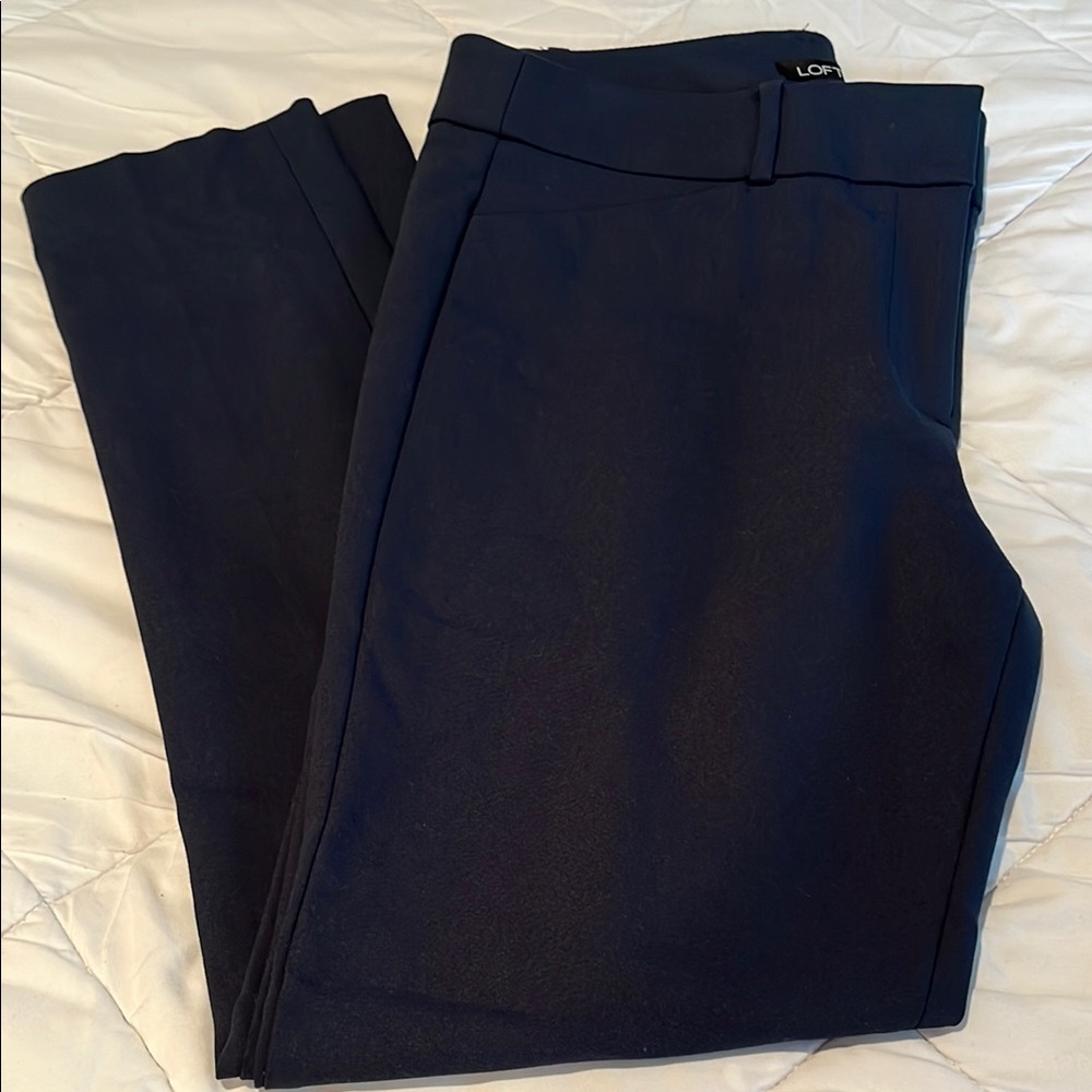 LOFT Dark Slate Blue Marissa Skinny Pants Size 8